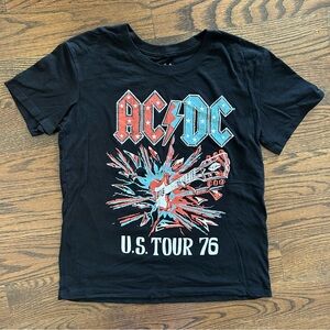 AC/DC U.S. Tour ’76 Graphic T-Shirt – Rock Band Tee | Size M